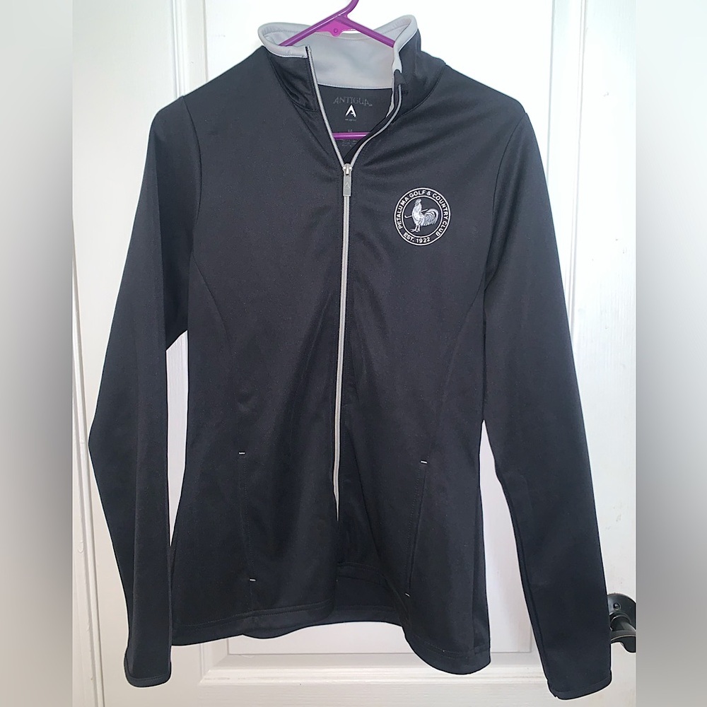 ⛳️ Antigua Women’s Full Zip Black Golf Jacket PGCC - Size Medium